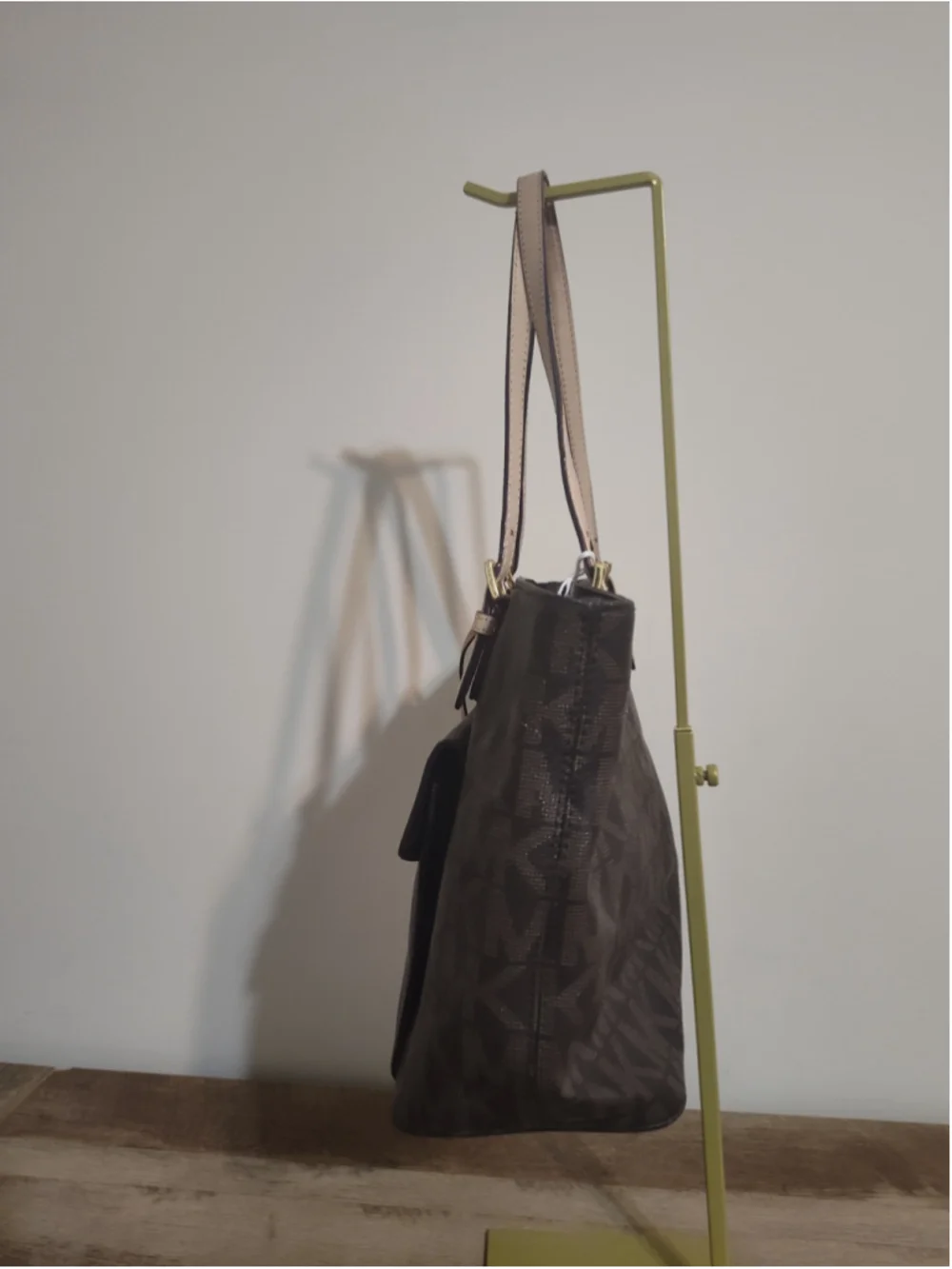 Women's Michael Kors Tote Bag One Size Brown and Beige